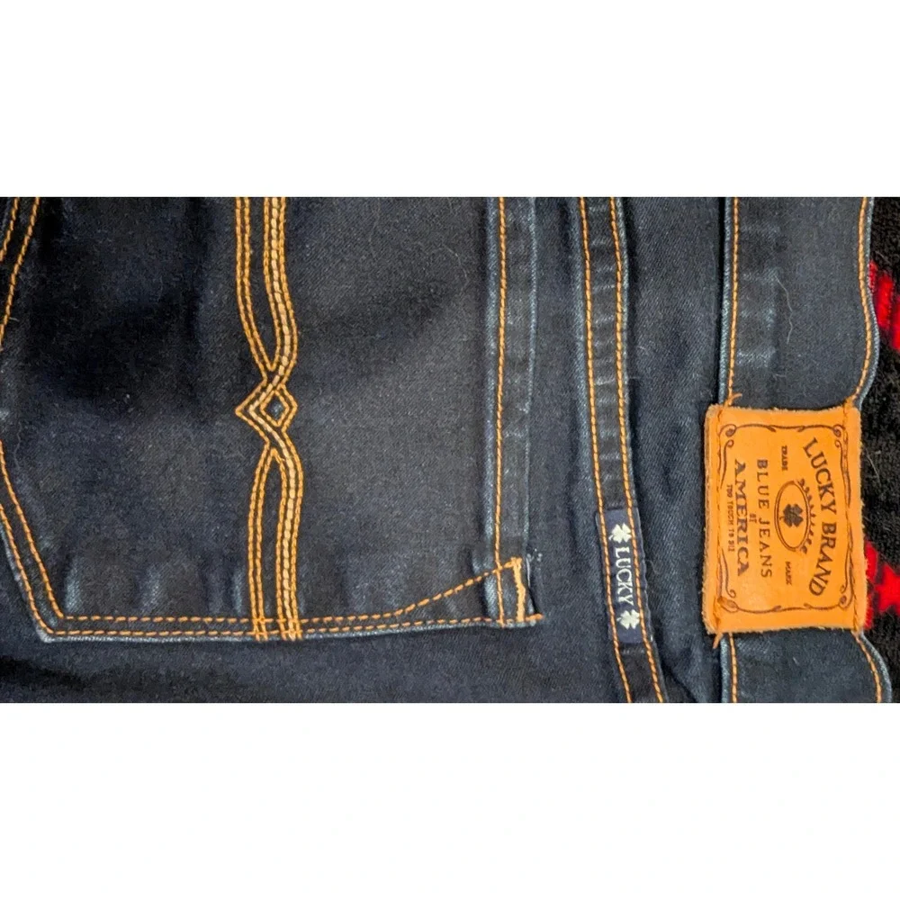Lucky Brand Charlie Baby Boot Jeans 2/26 Long Dark Wash Stretch Bootcut Indie